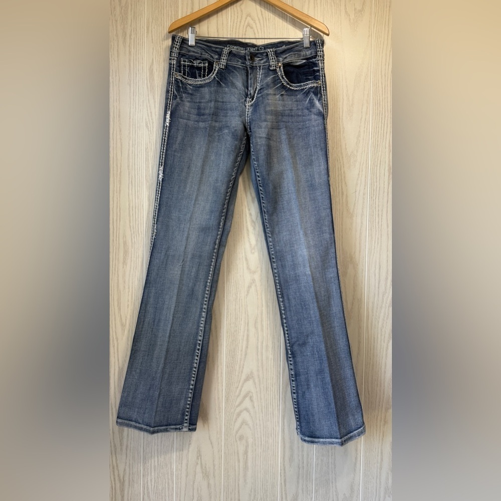 Cowgirl Tuff Co. Sparkle Light Jeans Size 31x33 LNC